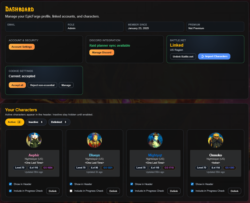 Sign up, link Battle.net, and start tracking faster